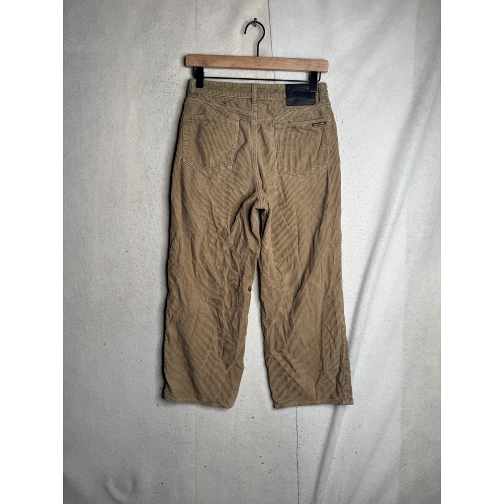 Volcom Billow Tapered Corduroy Pants Mens 27 Tan Khaki Loose Fit Skateboarding - Picture 8 of 14